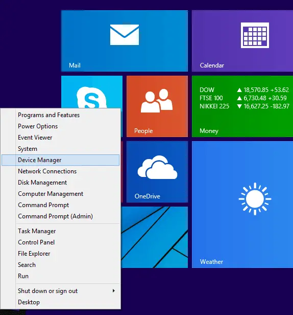 windows 8 start menu