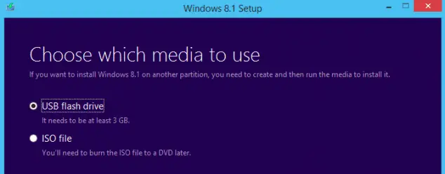 USB install windows 8
