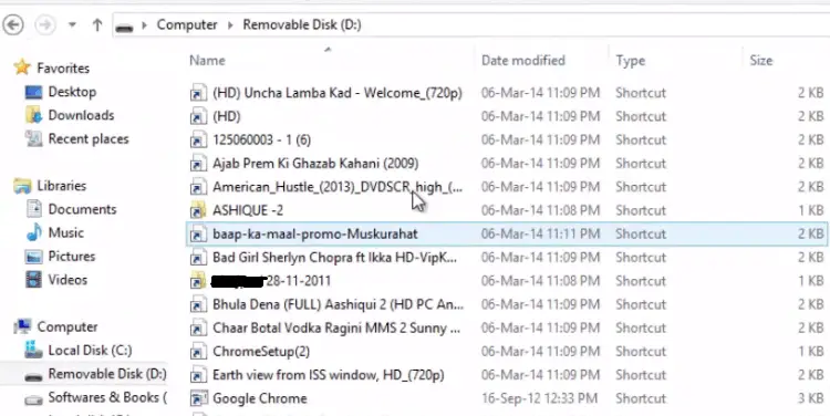 shortcut virus in pendrive