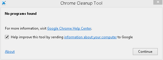 chrome cleanup tool