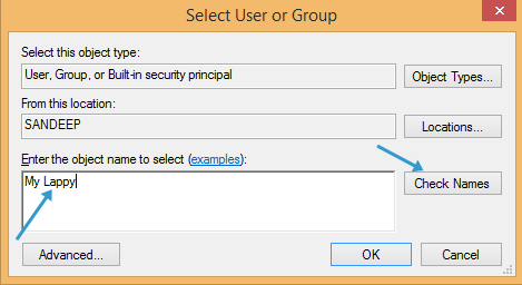 select user in windows