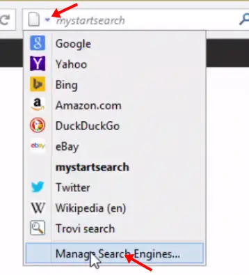 remove mystartsearch from firefox