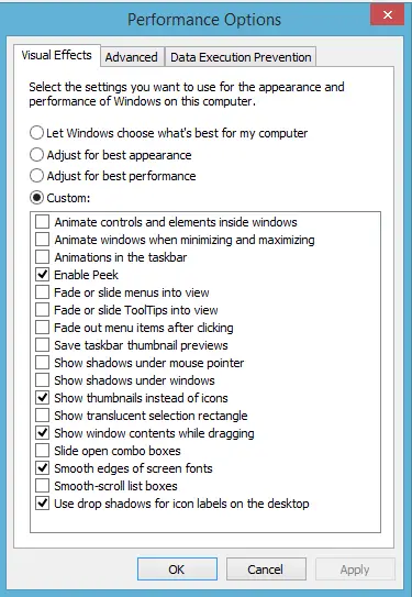 windows 8 8.1 performance