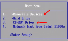 boot menu