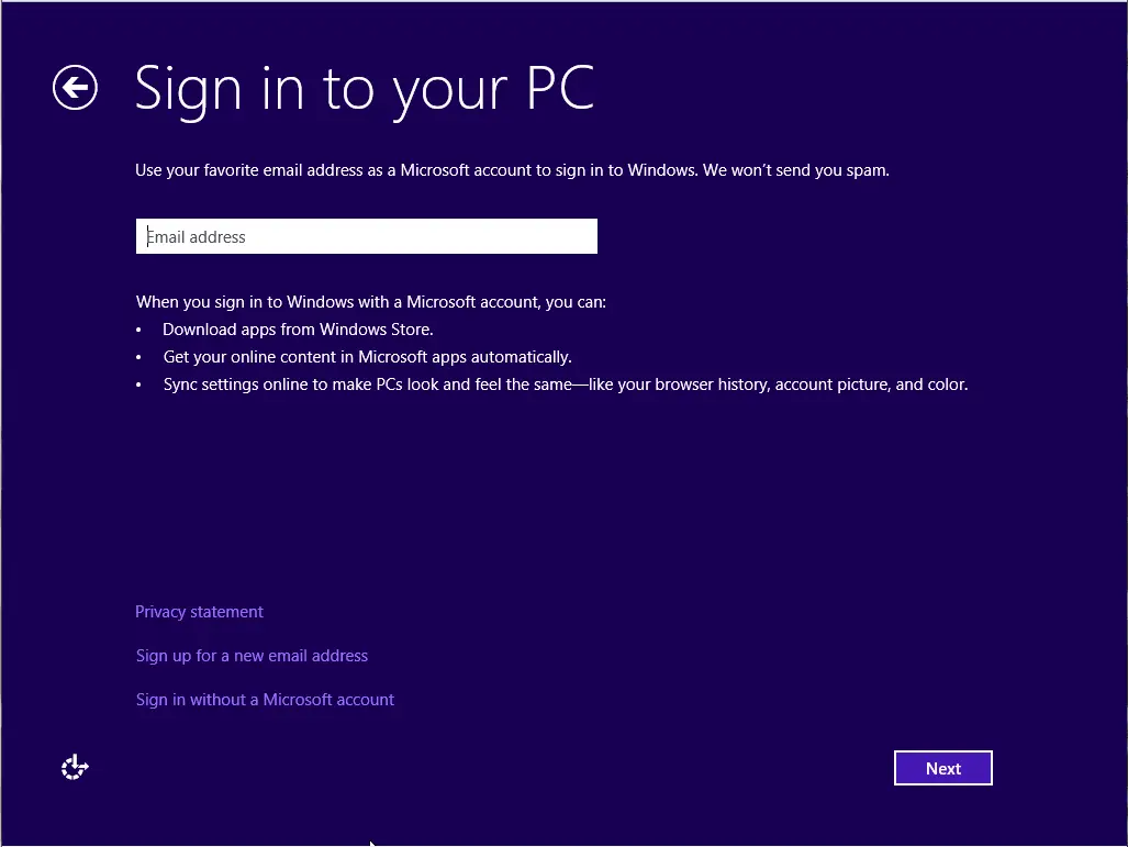 login with microsoft account windows 8