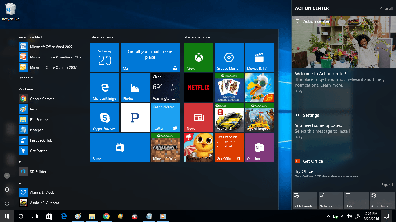 Windows 10 Screen