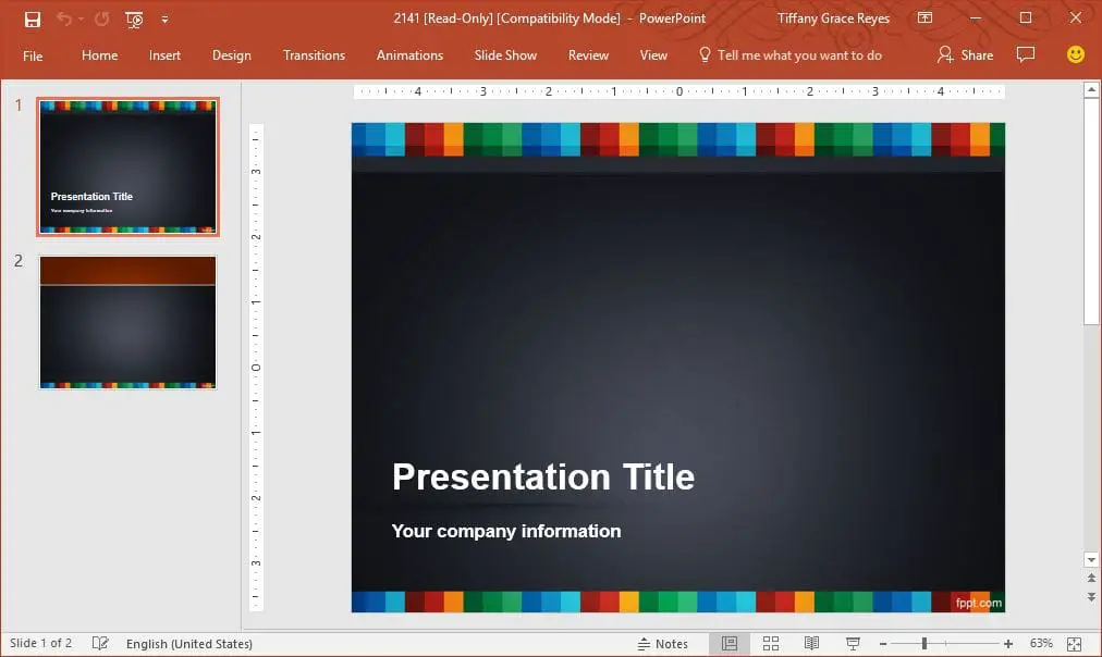 color-strip-powerpoint-template