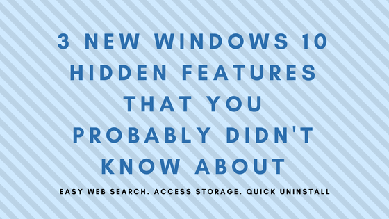 windows 10 features, new windows 10