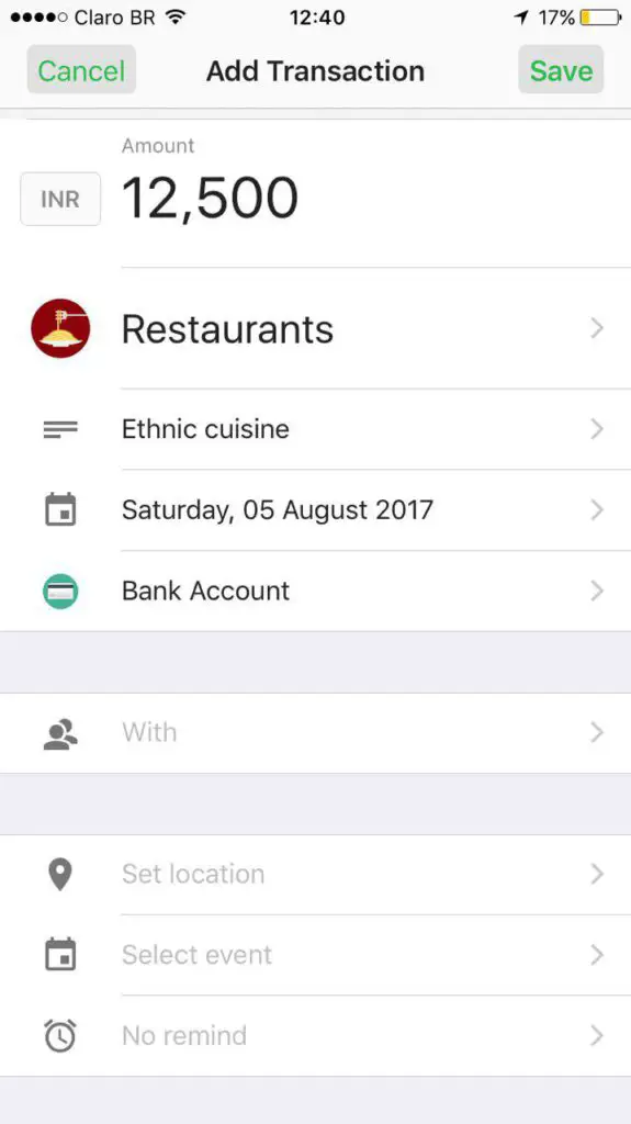 money lover app add bank account