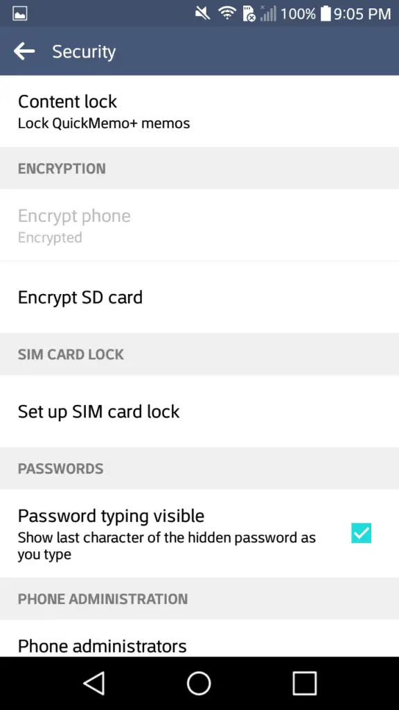 encrypt sd card