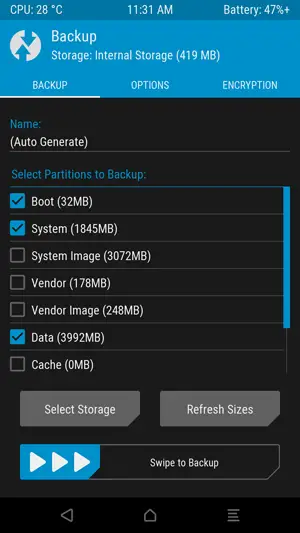 nandroid backup TWRP, nandroid backup location, Create Nandroid Backup TWRP, Restore Nandroid Backup TWRP