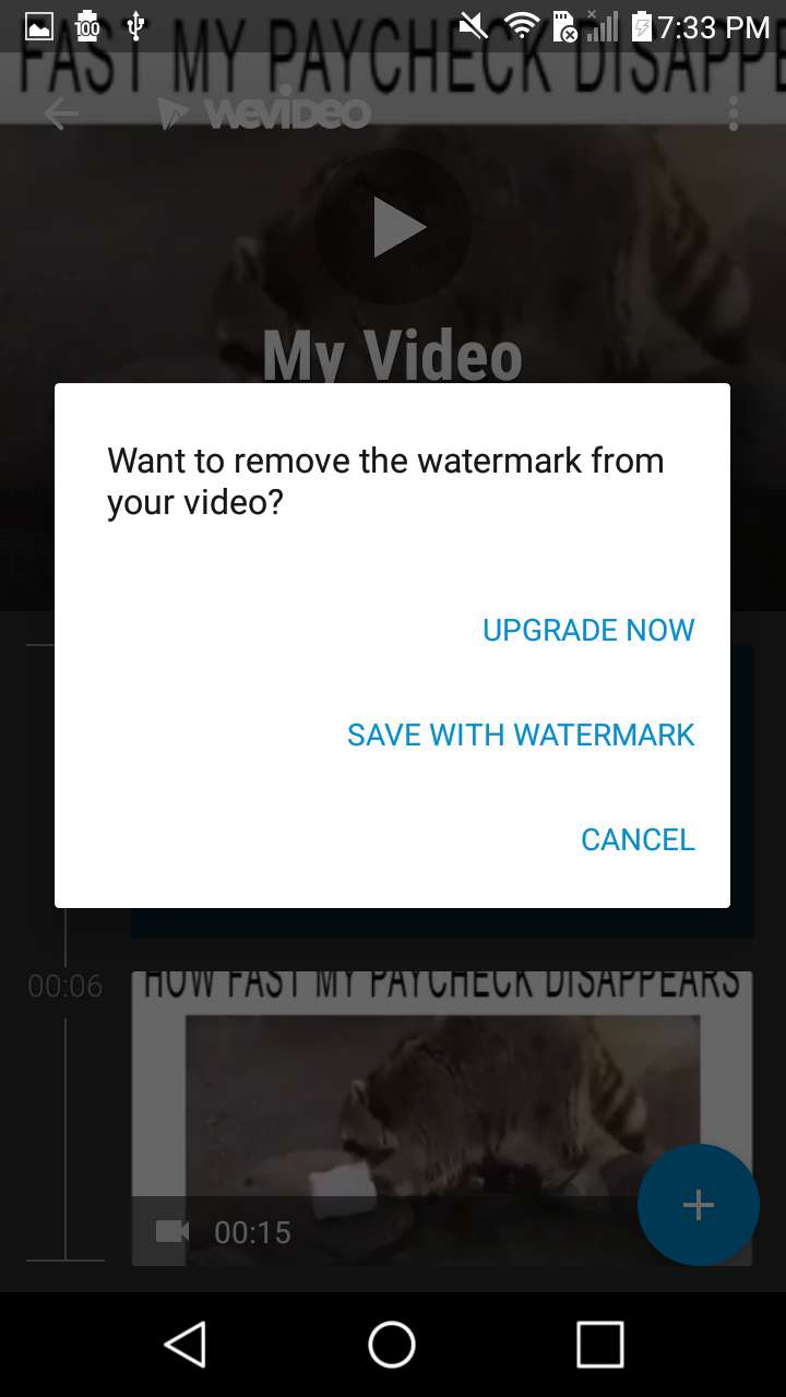 wevideo remove watermark