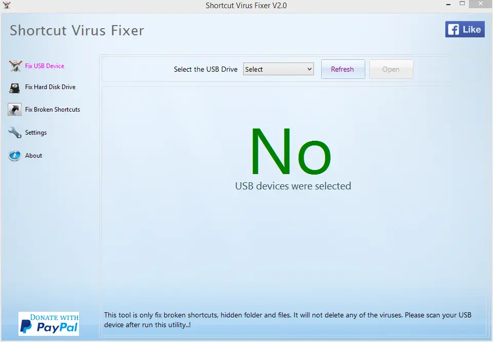 shortcut virus fixer