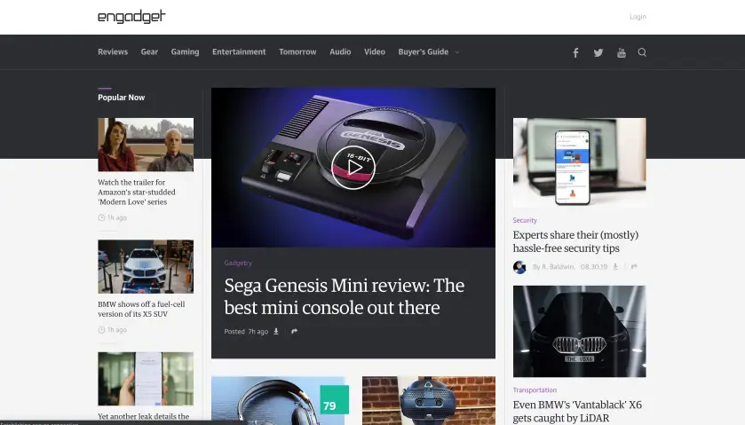 engadget screenshot