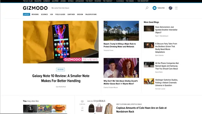 gizmodo website