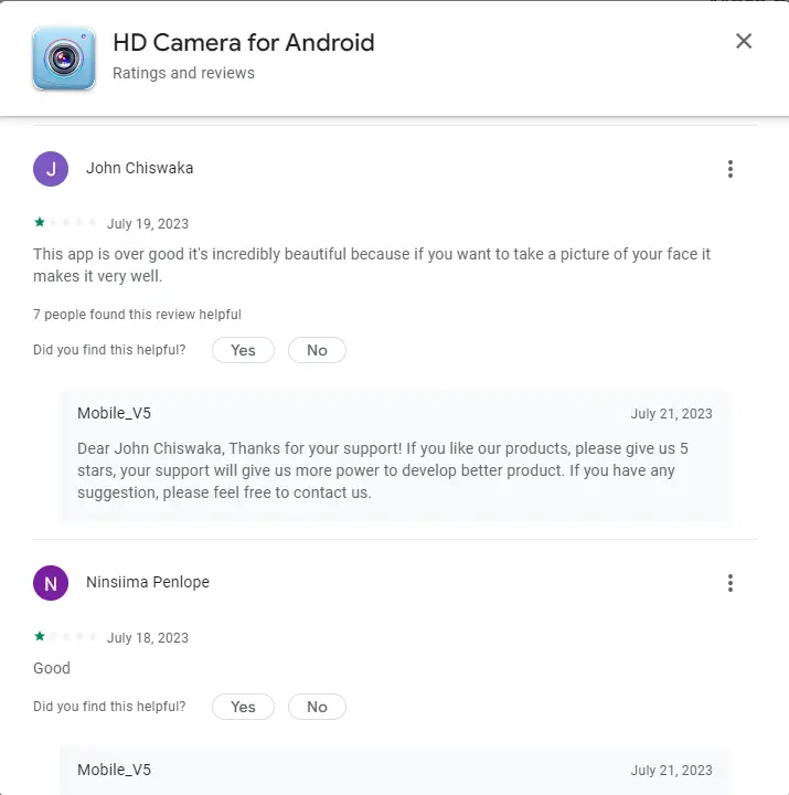 hd camera for android review