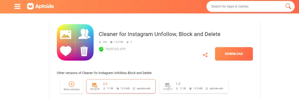 cleaner for instagram