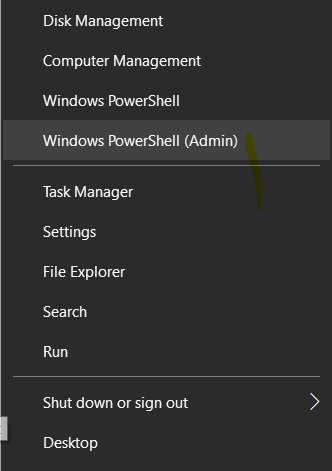 windows powershell admin