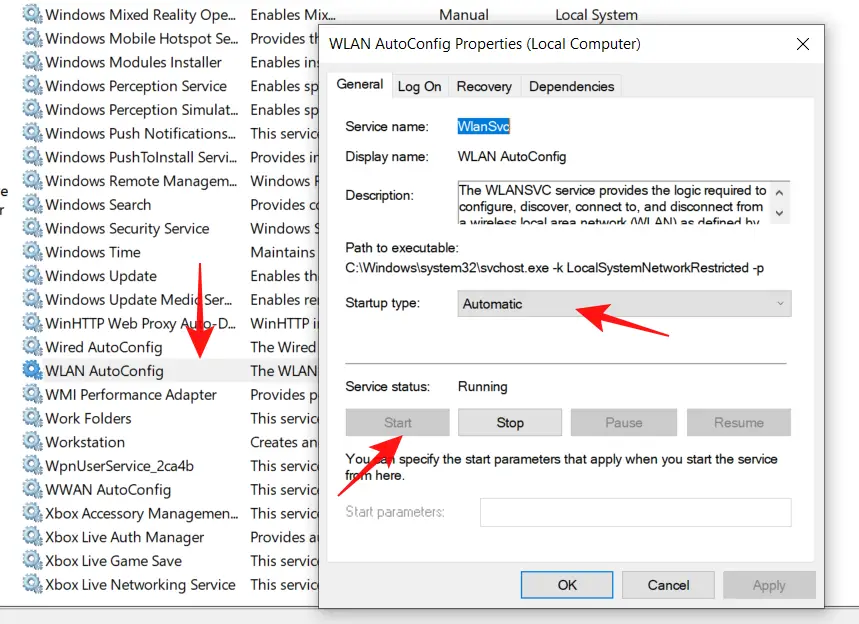 wlan autoconfig service