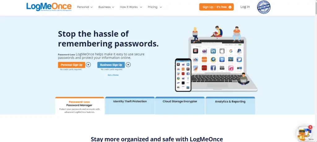 logme once password manager