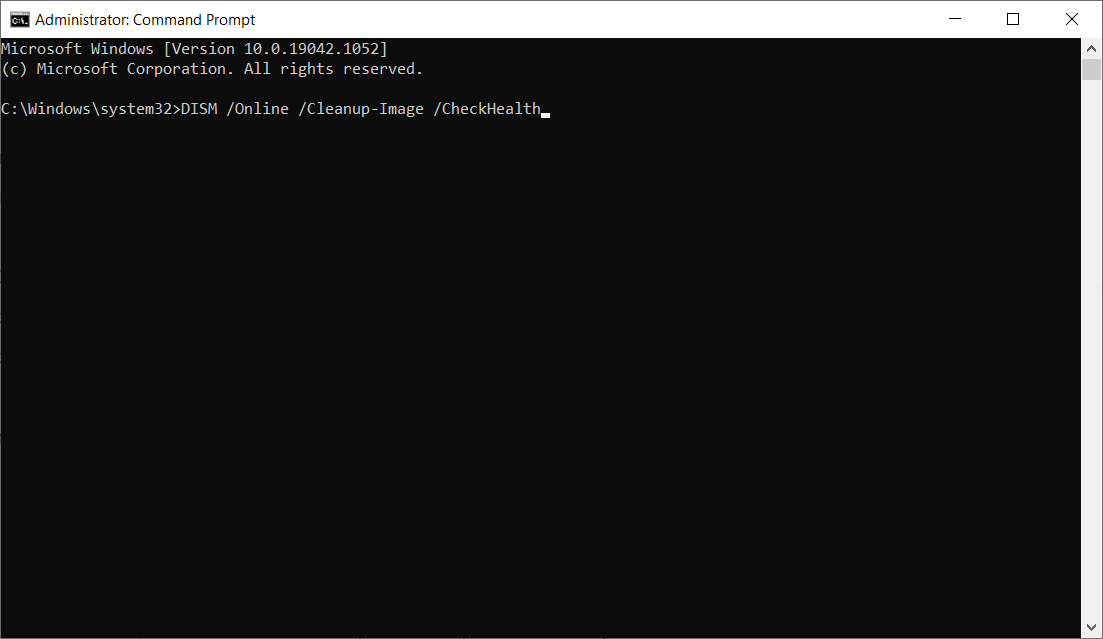 DISM Command checkhealth