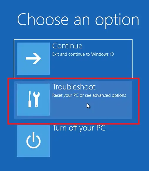 troubleshoot Windows 10