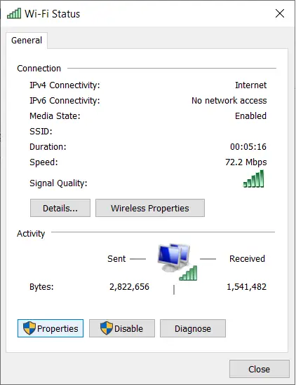 wifi properties