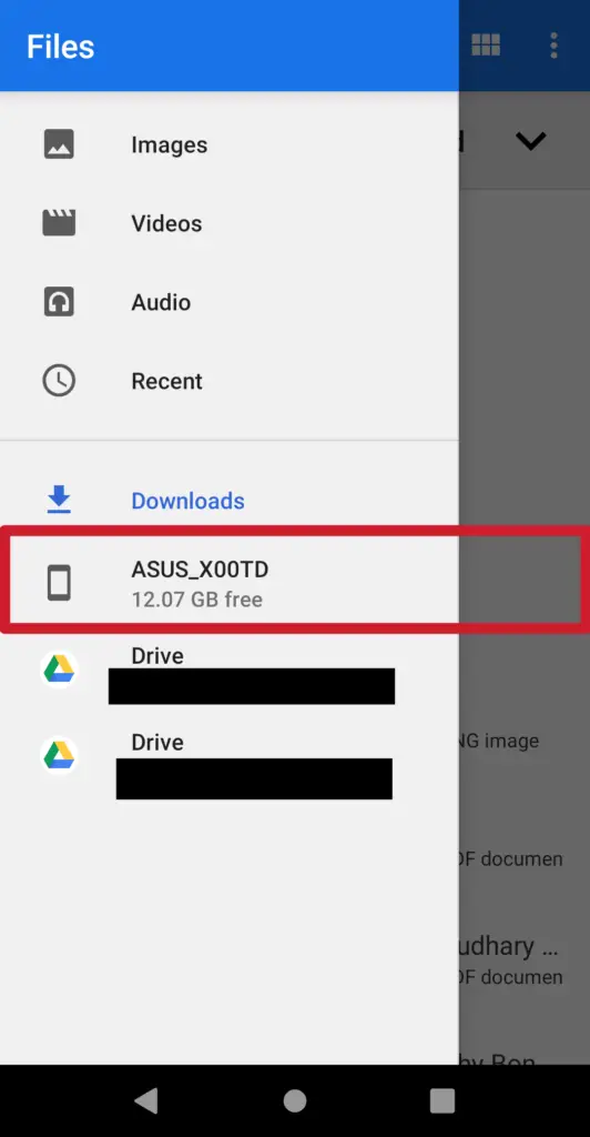 android storage