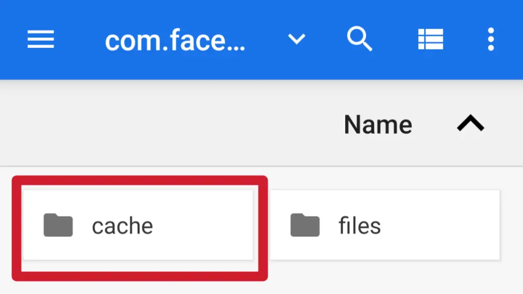 facebook cache