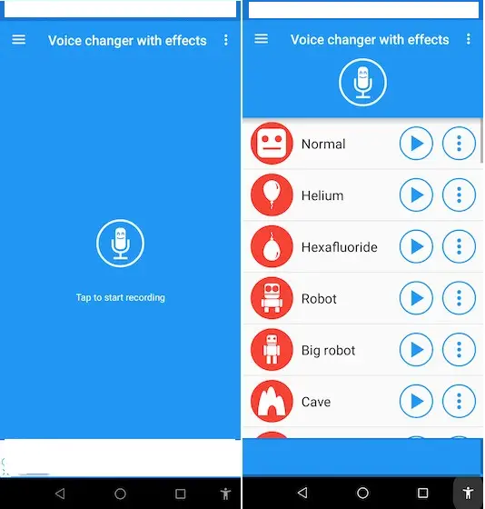 voice changer with effects android