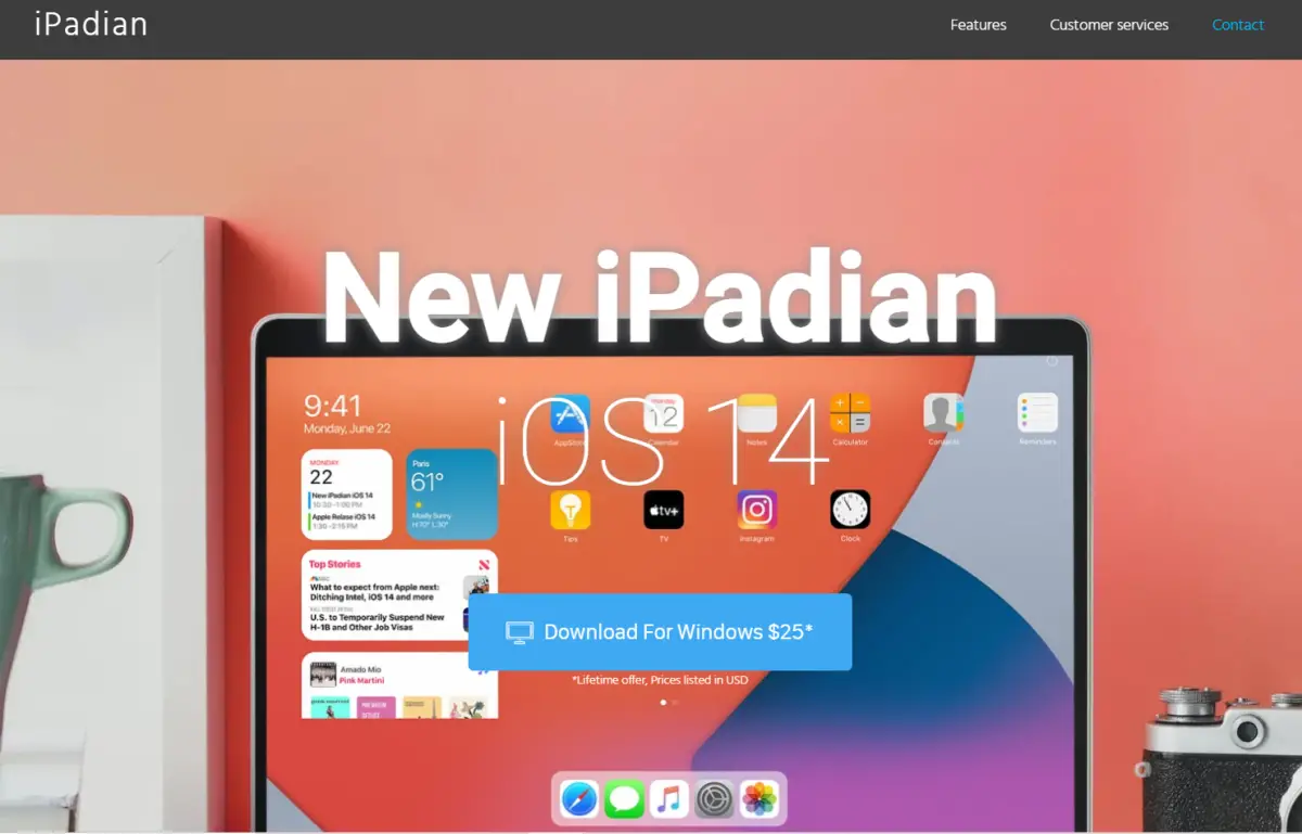 iPadian iOS 14 emulator