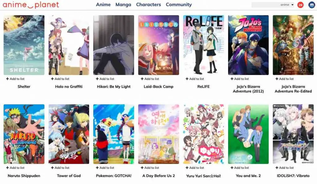Anime Planet