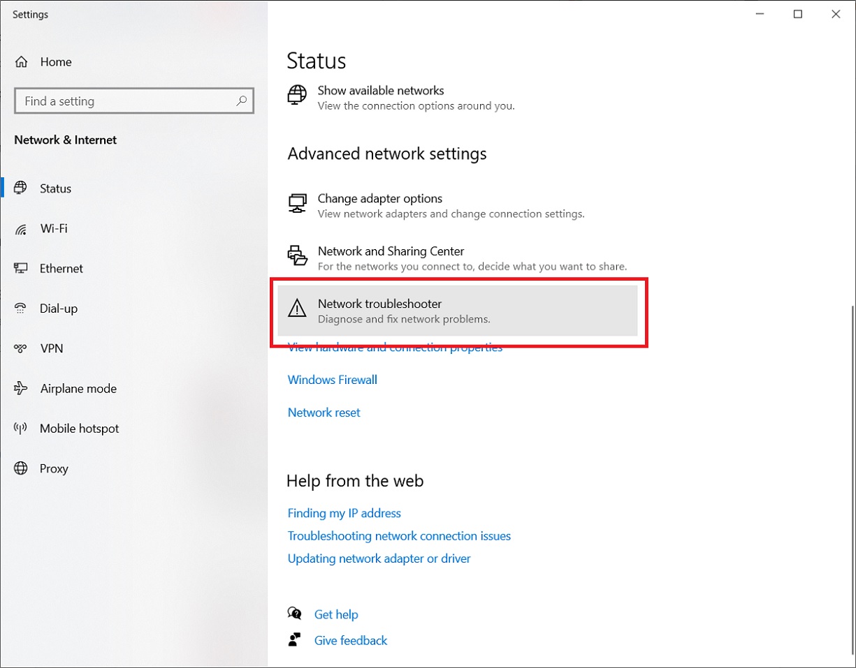 Network Troubleshooter