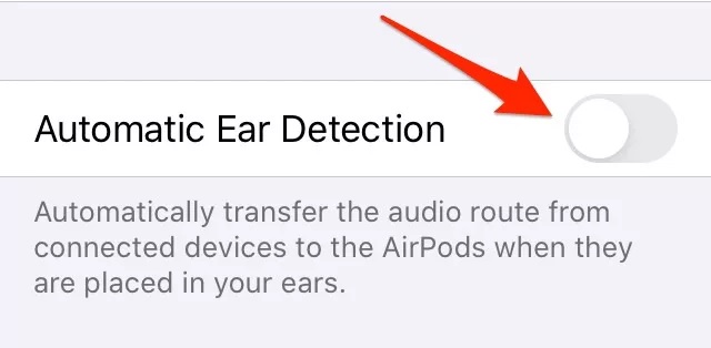 Turn of Automatic Ear Detection