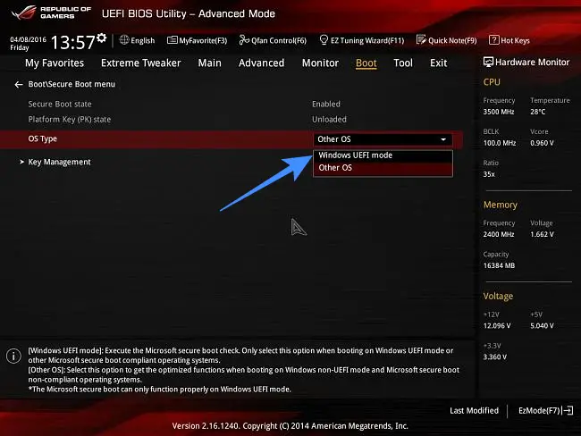 enable secure boot for windows 11 compatibility