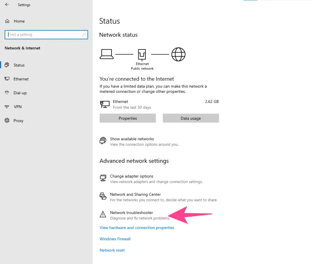 troubleshoot network when wifi driver is missing