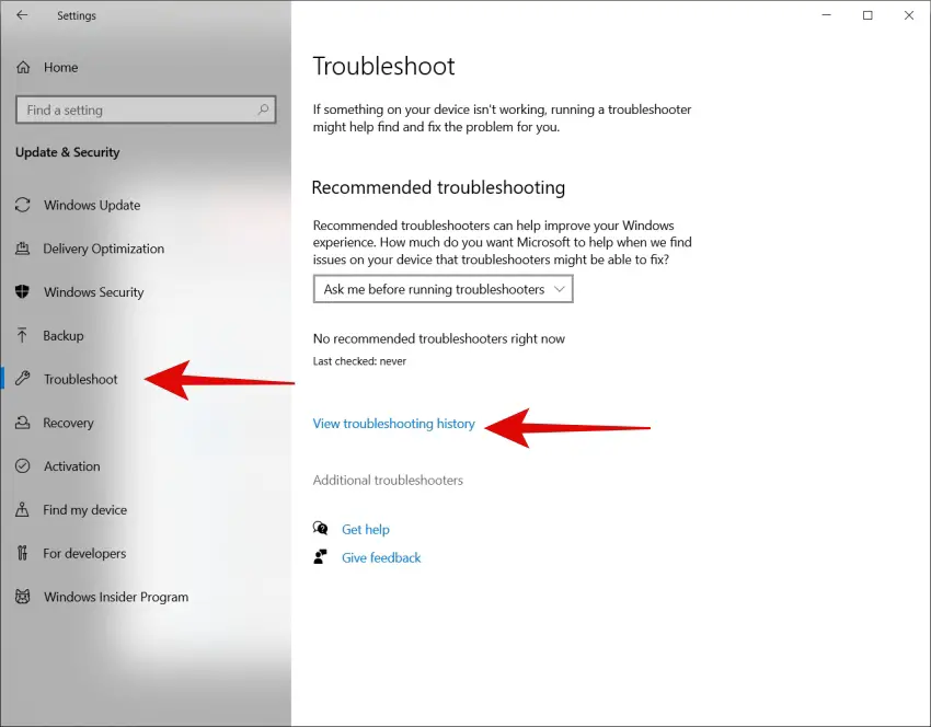 Troubleshooter