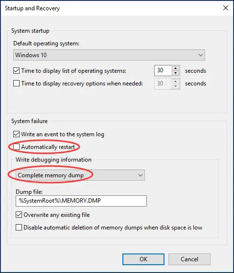complete memory dump fix Your PC Ran Into a Problem