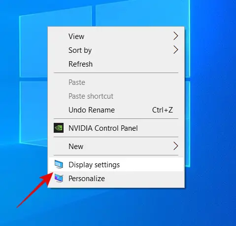 display settings