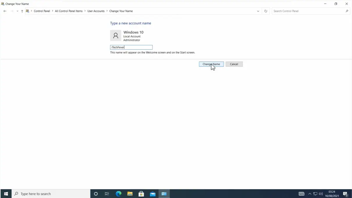 change name of user windows 10