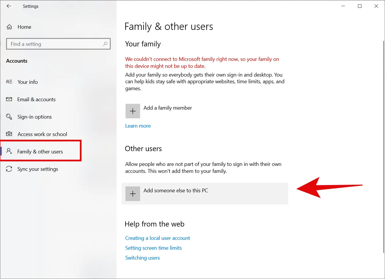 Adding a New User to Change User Folder Name on Windows 10