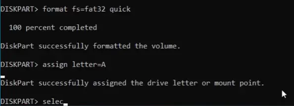 Assigning drive letters using CMD