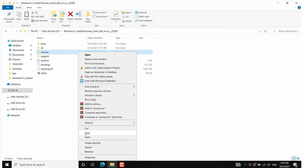 copy windows 11 files to flash drive