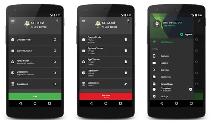 SD maid app to boost android performance 
