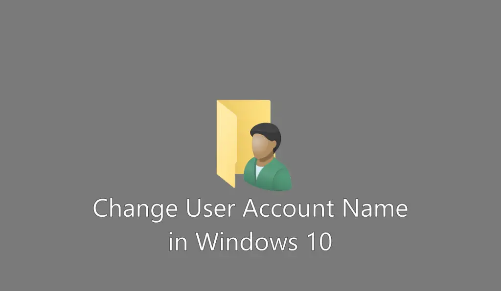cover- how to Change User Folder Name on Windows 10
