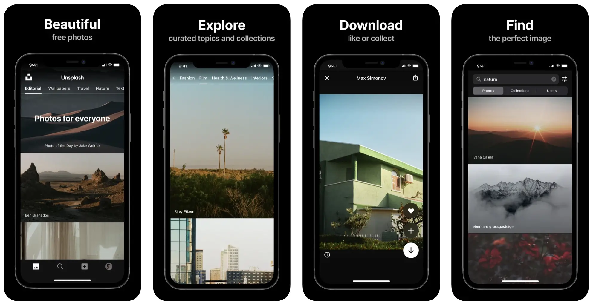 unsplash Wallpaper Apps for iPhones