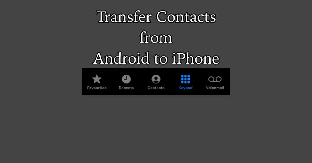cover- Transfer Contacts from Android to iPhone