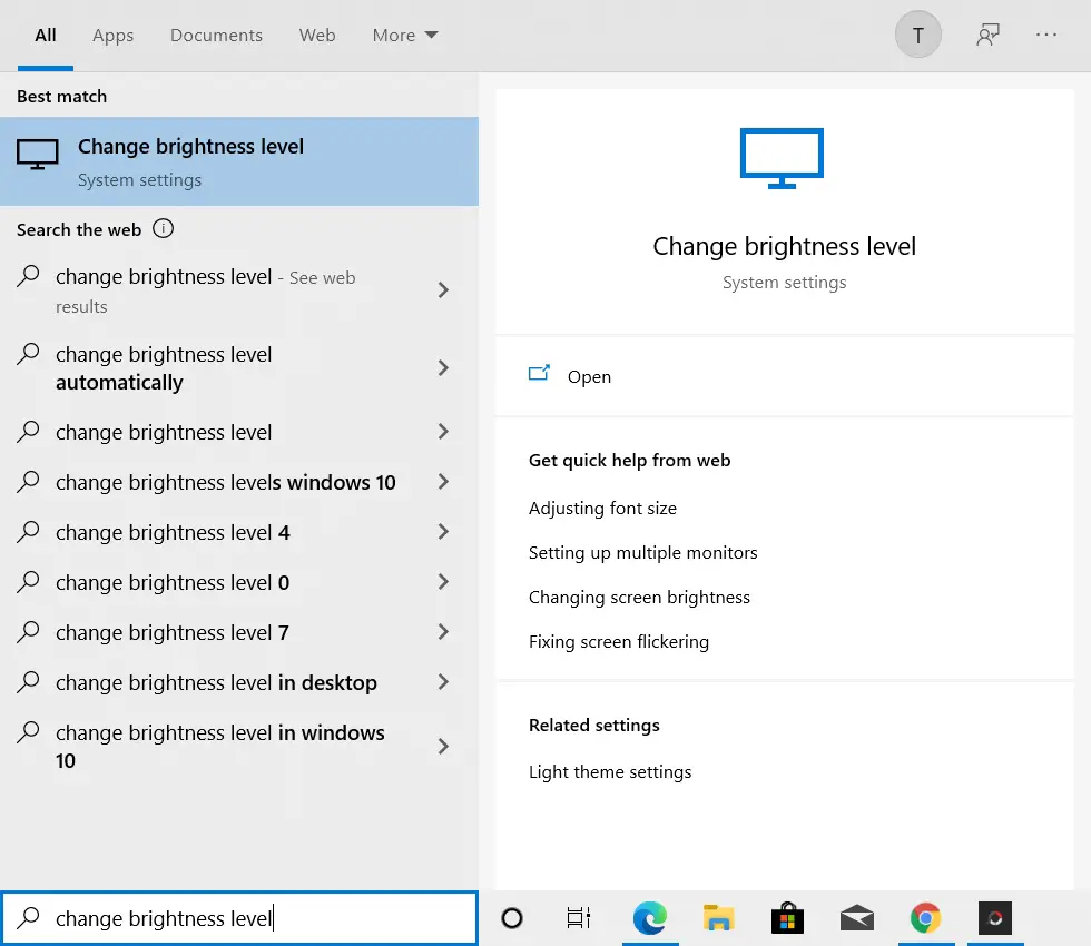 App Settings in Windows 10