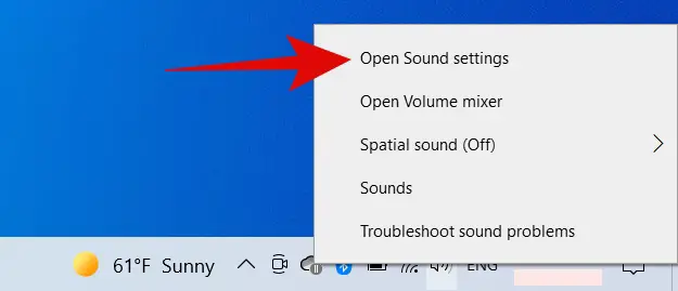 Fix No Sound Problem on Windows 10