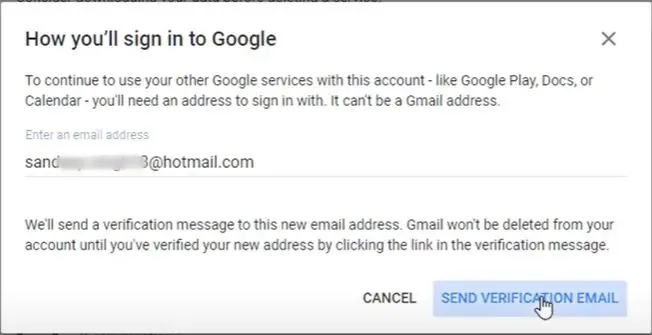 how you'll sign in to google
